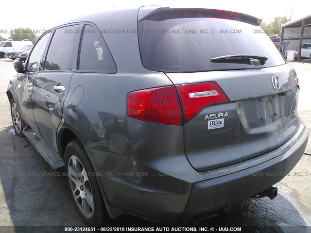 2HNYD28437H529808 - 2007 ACURA MDX TECHNOLOGY GRAY photo 3