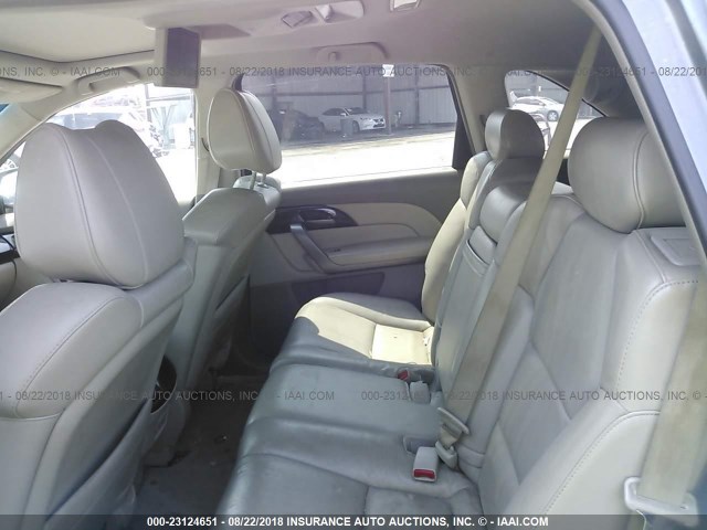 2HNYD28437H529808 - 2007 ACURA MDX TECHNOLOGY GRAY photo 8