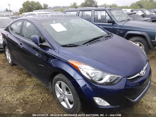 5NPDH4AE5DH405811 - 2013 HYUNDAI ELANTRA GLS/LIMITED BLUE photo 1