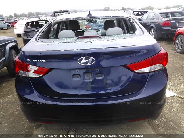 5NPDH4AE5DH405811 - 2013 HYUNDAI ELANTRA GLS/LIMITED BLUE photo 6