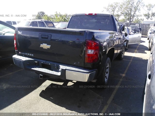 1GCEC14X39Z121527 - 2009 CHEVROLET SILVERADO C1500 BLACK photo 4