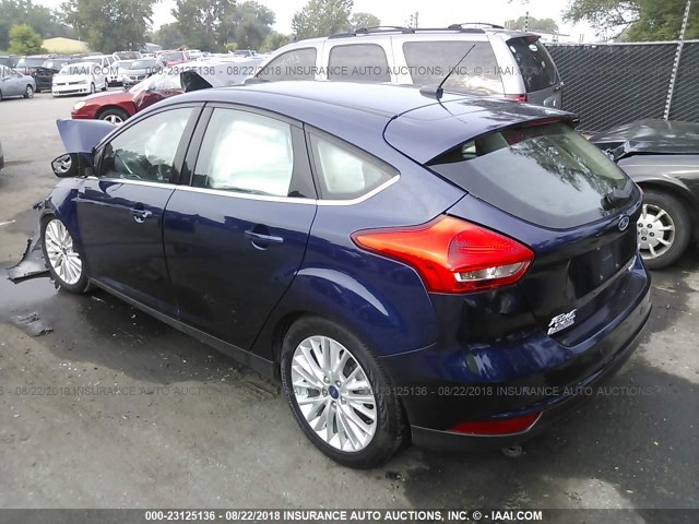 1FADP3N2XGL290531 - 2016 FORD FOCUS TITANIUM BLUE photo 3