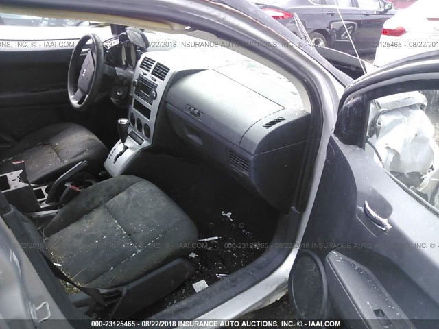 1B3HB28B58D779917 - 2008 DODGE CALIBER SILVER photo 5