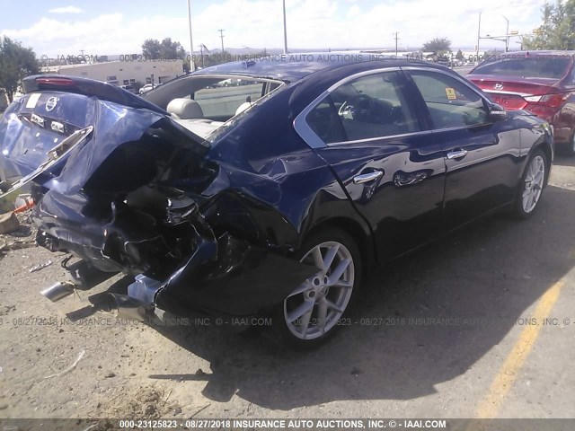 1N4AA51E39C844737 - 2009 NISSAN MAXIMA S/SV BLUE photo 4