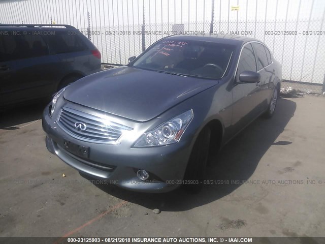 JN1CV6AP2DM303621 - 2013 INFINITI G37 JOURNEY/SPORT GRAY photo 2