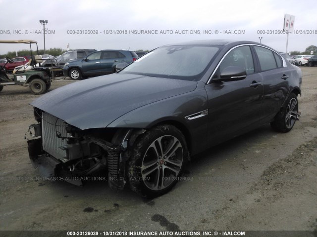 SAJAD4BV0HA977011 - 2017 JAGUAR XE PREMIUM GRAY photo 2