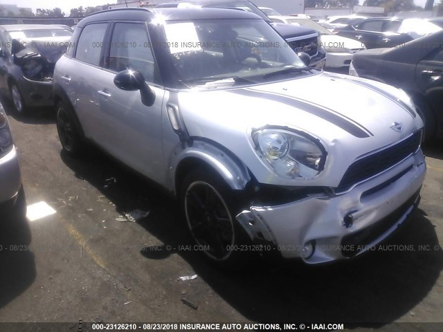 WMWZC3C56CWP20151 - 2012 MINI COOPER S COUNTRYMAN SILVER photo 1