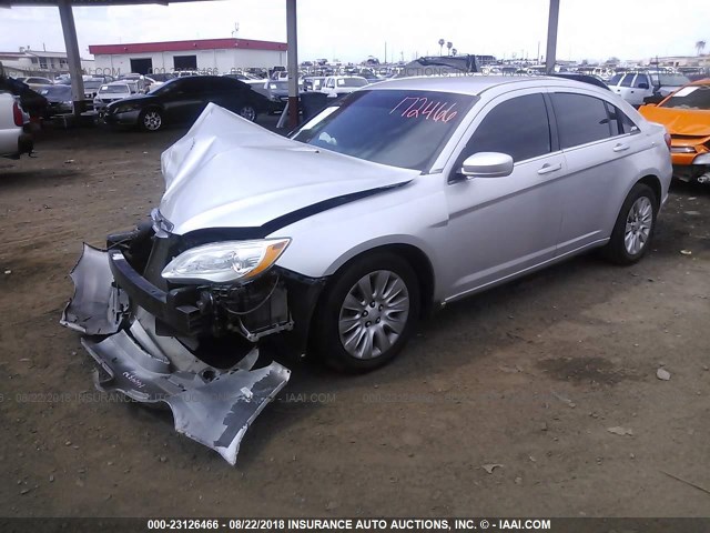 1C3CCBAB0CN240984 - 2012 CHRYSLER 200 LX SILVER photo 2