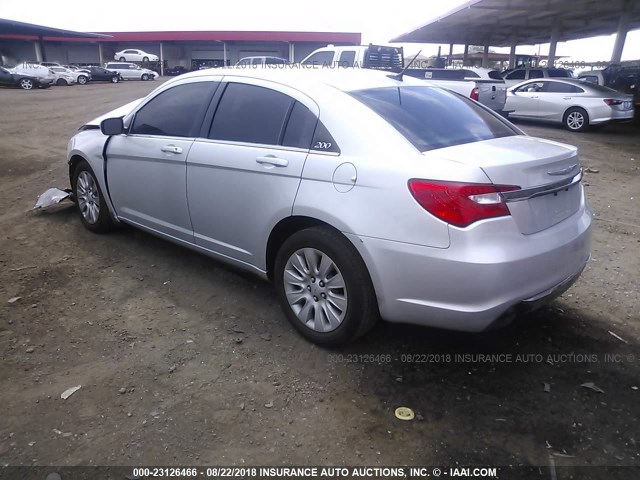 1C3CCBAB0CN240984 - 2012 CHRYSLER 200 LX SILVER photo 3