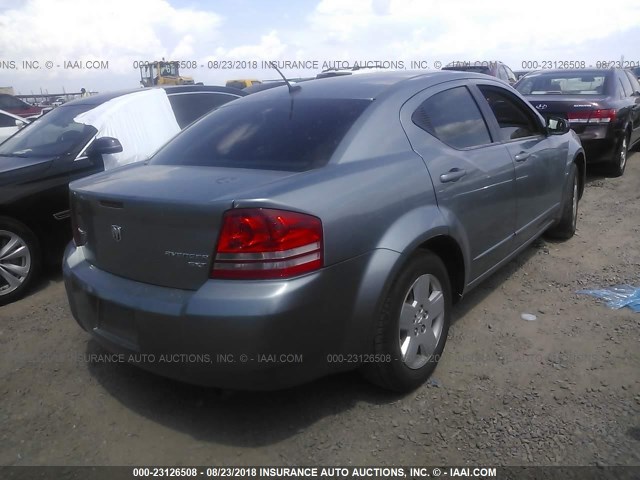 1B3CC4FB8AN186218 - 2010 DODGE AVENGER SXT BLUE photo 4