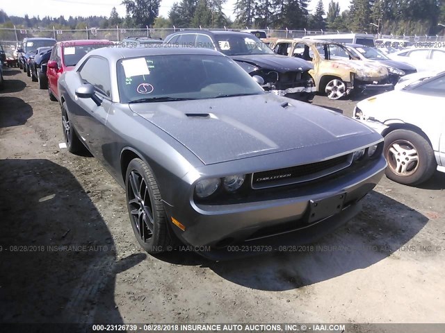 2C3CDYAG5CH292034 - 2012 DODGE CHALLENGER SXT GRAY photo 1