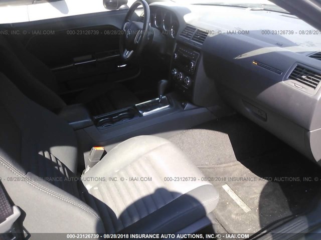 2C3CDYAG5CH292034 - 2012 DODGE CHALLENGER SXT GRAY photo 5