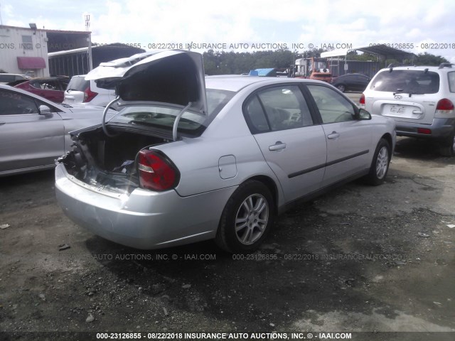 1G1ZS52F14F228164 - 2004 CHEVROLET MALIBU SILVER photo 4