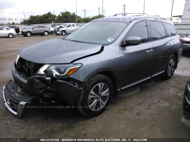 5N1DR2MN5HC904862 - 2017 NISSAN PATHFINDER S/SV/SL/PLATINUM GRAY photo 2