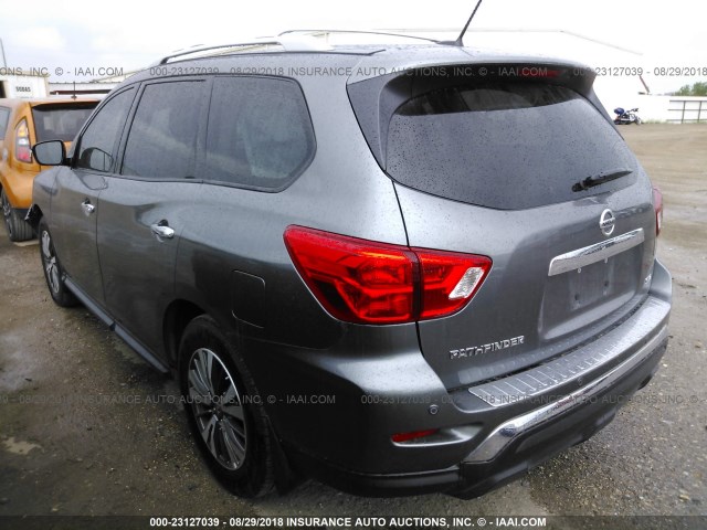 5N1DR2MN5HC904862 - 2017 NISSAN PATHFINDER S/SV/SL/PLATINUM GRAY photo 3