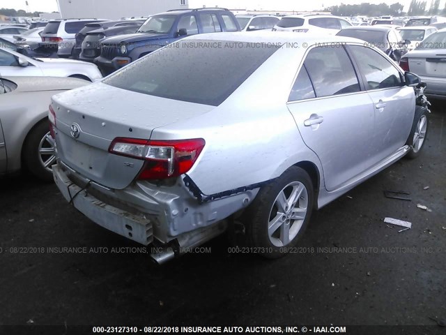 4T1BF1FK0CU586259 - 2012 TOYOTA CAMRY SE/LE/XLE 银色 照片 4