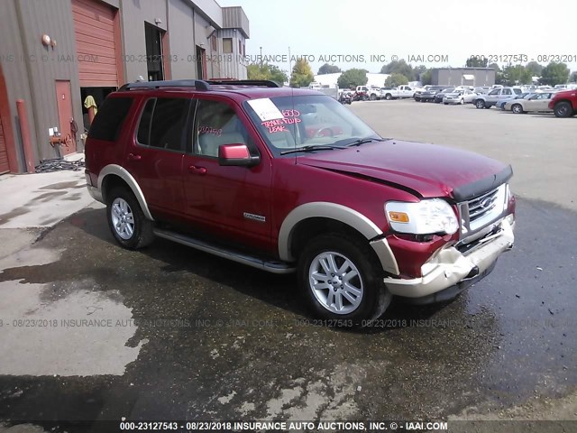 1FMEU74E38UB05883 - 2008 FORD EXPLORER EDDIE BAUER RED photo 1