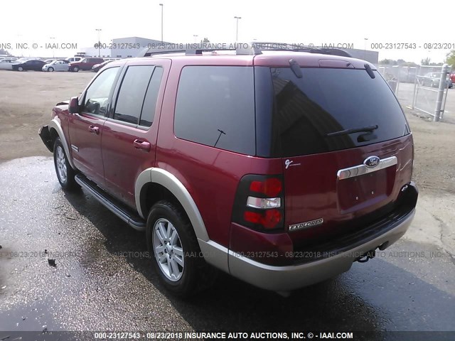 1FMEU74E38UB05883 - 2008 FORD EXPLORER EDDIE BAUER RED photo 3