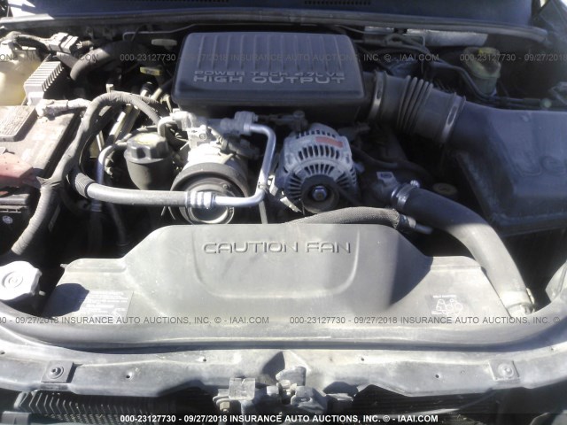 1J8GW68J22C322436 - 2002 JEEP GRAND CHEROKEE OVERLAND GRAY photo 10