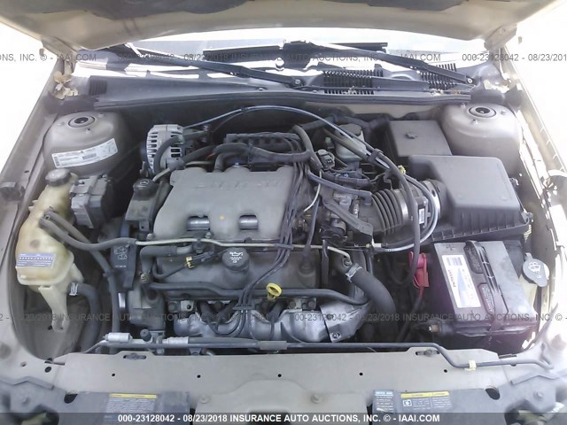 1G1NE52J02M657606 - 2002 CHEVROLET MALIBU LS 金色 照片 10