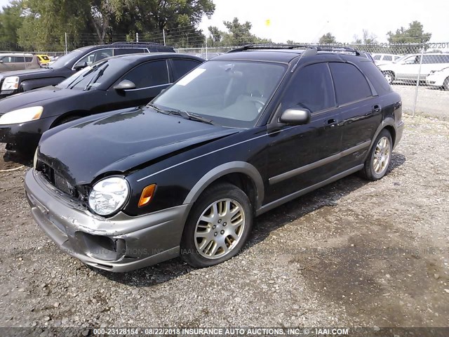 JF1GG68562G813386 - 2002 SUBARU IMPREZA OUTBACK SPORT BLACK photo 2