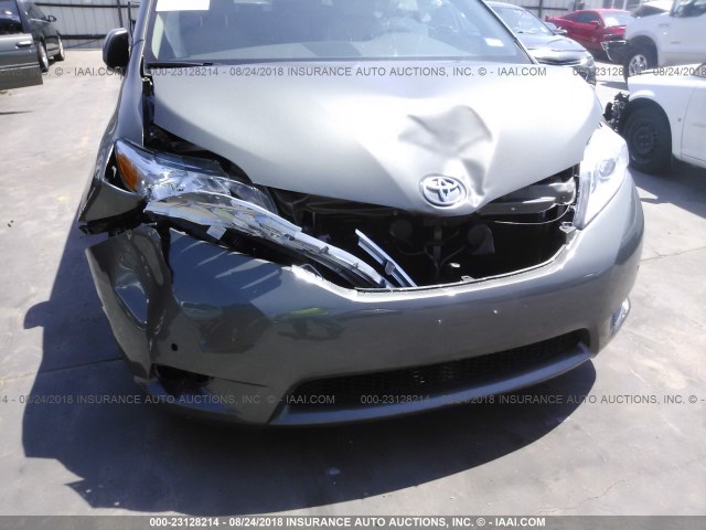 5TDDK3DC1BS008576 - 2011 TOYOTA SIENNA XLE/LIMITED GREEN photo 6