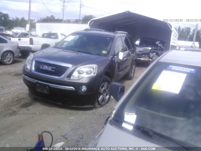 1GKKRRED0BJ346257 - 2011 GMC ACADIA SLT-1 BROWN photo 2