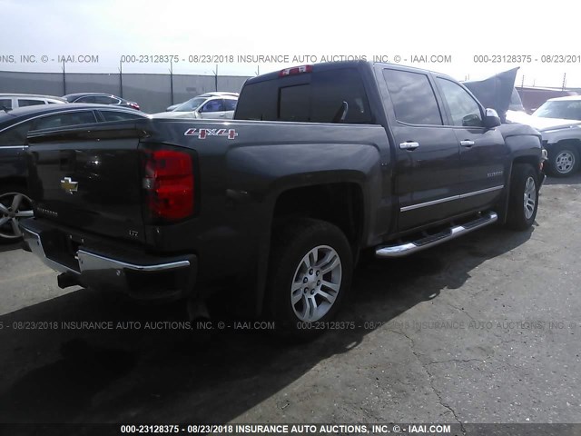 3GCUKSEC7EG127003 - 2014 CHEVROLET SILVERADO K1500 LTZ BLACK photo 4