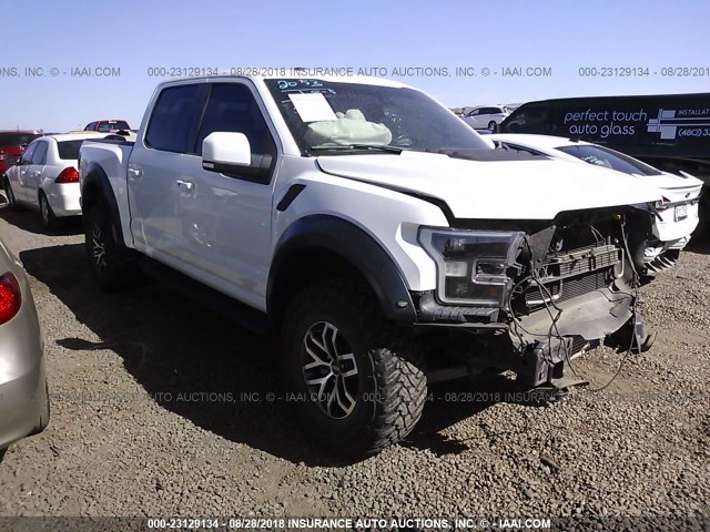 1FTFW1RG5HFA85960 - 2017 FORD F150 RAPTOR WHITE photo 1