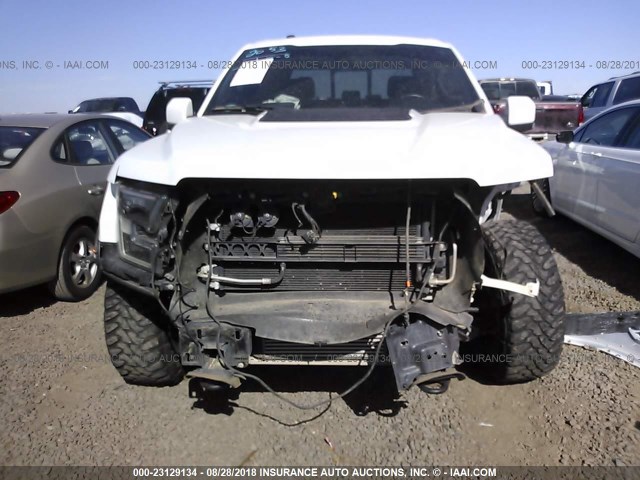 1FTFW1RG5HFA85960 - 2017 FORD F150 RAPTOR WHITE photo 6