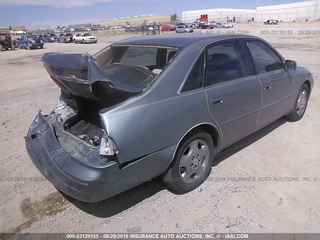 4T1BF28B93U302288 - 2003 TOYOTA AVALON XL/XLS TURQUOISE photo 4