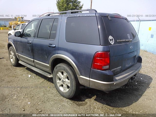 1FMDU74K33ZA89083 - 2003 FORD EXPLORER EDDIE BAUER BLUE photo 3