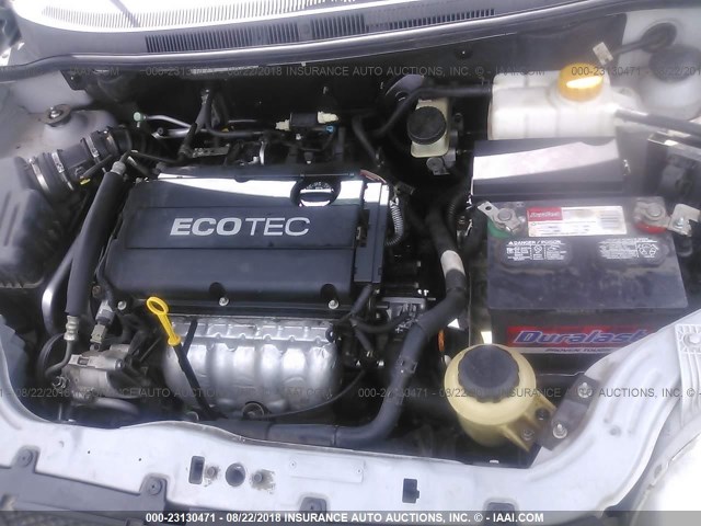 KL1TD5DE3AB110347 - 2010 CHEVROLET AVEO LS/LT Gümüş foto 10