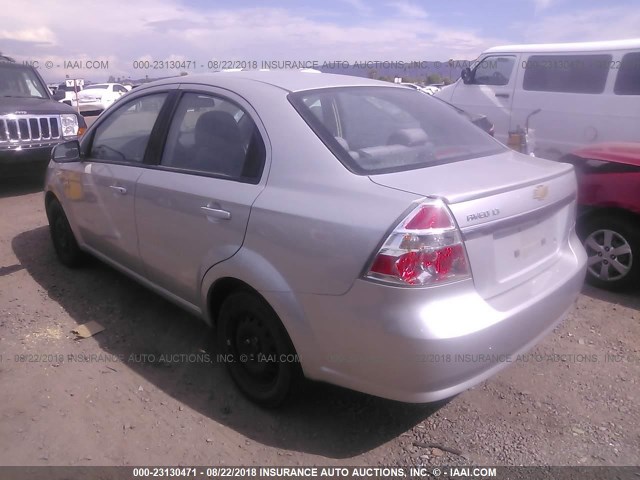 KL1TD5DE3AB110347 - 2010 CHEVROLET AVEO LS/LT Gümüş foto 3