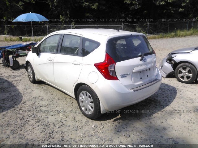 3N1CE2CP9FL353841 - 2015 NISSAN VERSA NOTE S/S PLUS/SV/SL/SR WHITE photo 3