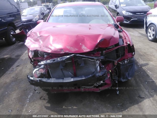 4T4BF3EKXBR114765 - 2011 TOYOTA CAMRY SE/LE/XLE RED photo 6