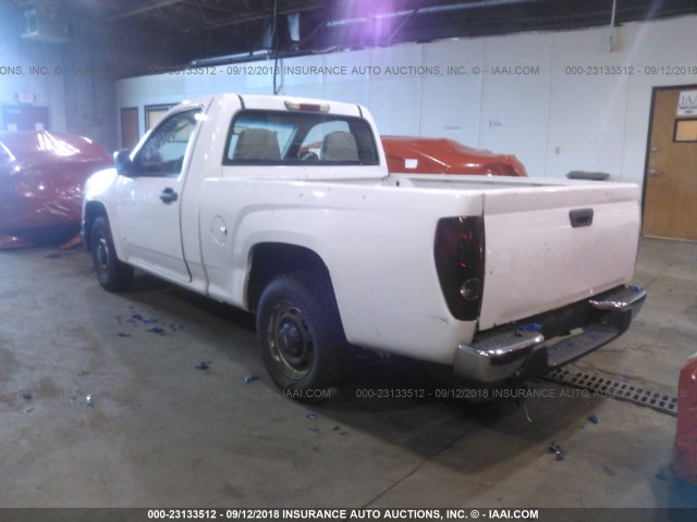 1GCCS146768256951 - 2006 CHEVROLET COLORADO WHITE photo 3