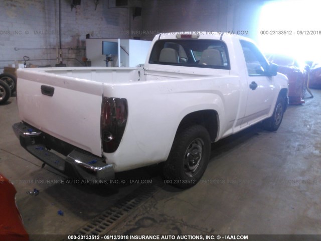 1GCCS146768256951 - 2006 CHEVROLET COLORADO WHITE photo 4