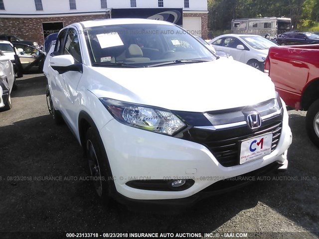 3CZRU6H50JM706747 - 2018 HONDA HR-V EX WHITE photo 1