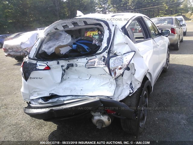 3CZRU6H50JM706747 - 2018 HONDA HR-V EX WHITE photo 4