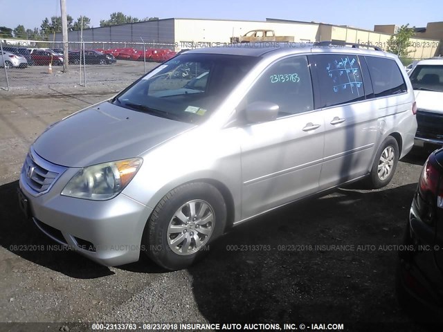 5FNRL38628B410191 - 2008 HONDA ODYSSEY EXL SILVER photo 2