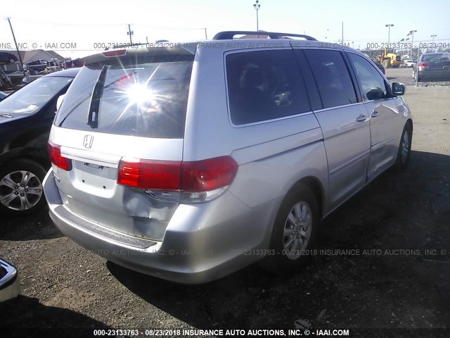 5FNRL38628B410191 - 2008 HONDA ODYSSEY EXL SILVER photo 4