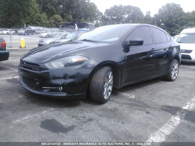 1C3CDFBA6DD337091 - 2013 DODGE DART SXT BLACK photo 2