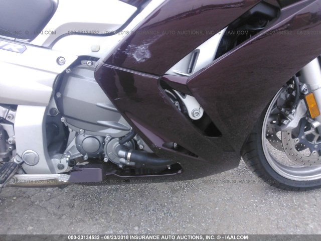 JYARP15E27A003107 - 2007 YAMAHA FJR1300 BURGUNDY photo 8