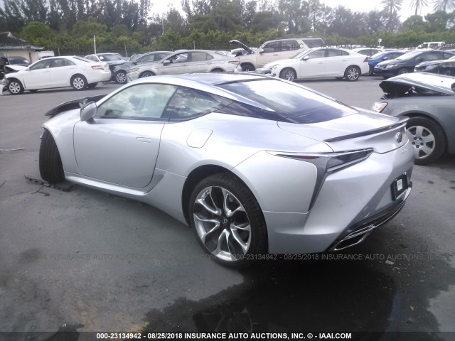 JTHHP5AY0JA005435 - 2018 LEXUS LC 500 SILVER photo 3