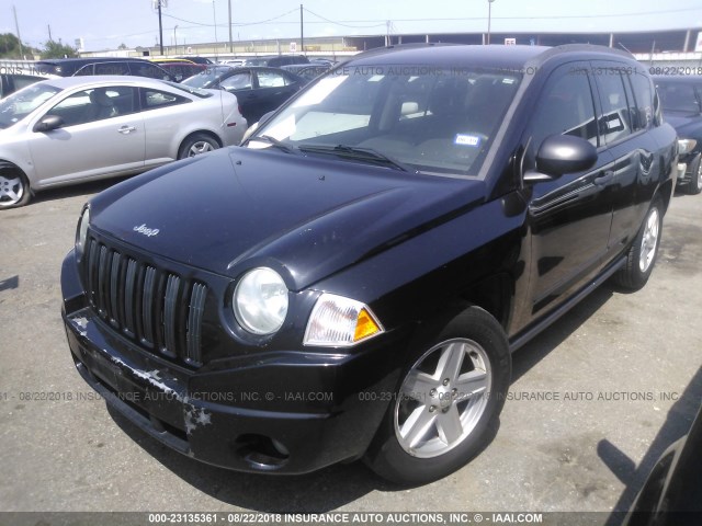 1J4FT47B49D139855 - 2009 JEEP COMPASS SPORT BLACK photo 2