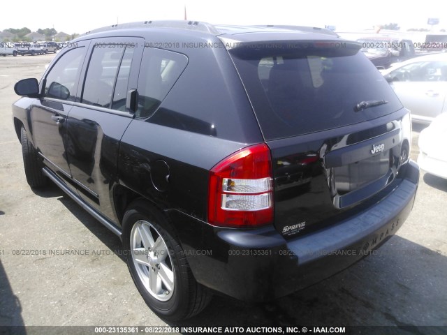 1J4FT47B49D139855 - 2009 JEEP COMPASS SPORT BLACK photo 3