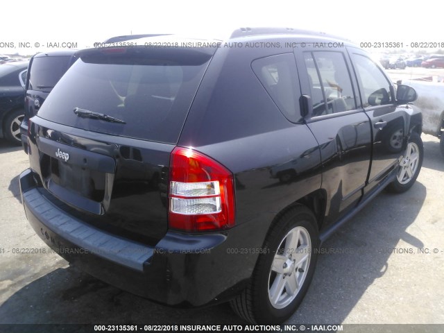 1J4FT47B49D139855 - 2009 JEEP COMPASS SPORT BLACK photo 4