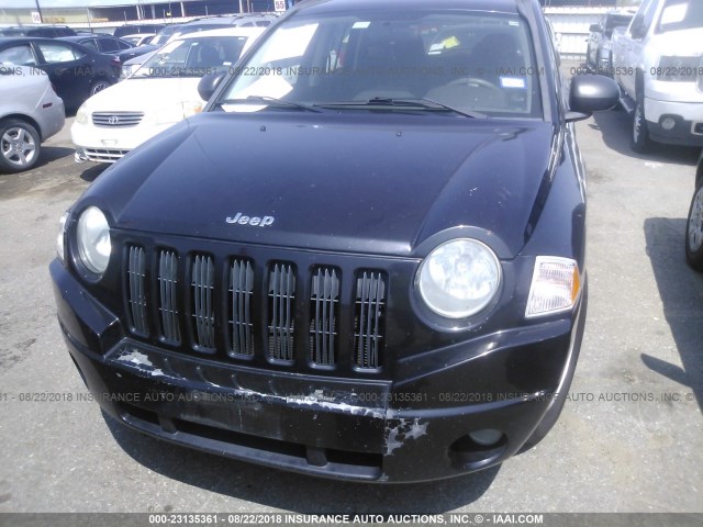 1J4FT47B49D139855 - 2009 JEEP COMPASS SPORT BLACK photo 6