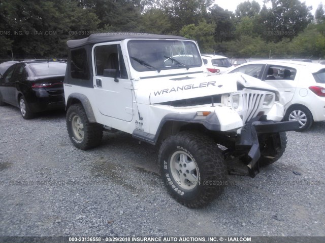 1J4FY19P4SP201395 - 1995 JEEP WRANGLER / YJ S/RIO GRANDE WHITE photo 1